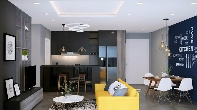 Các mẫu thiết kế nội thất nhà chung cư đẹp 100m2 sáng tạo độc đáo