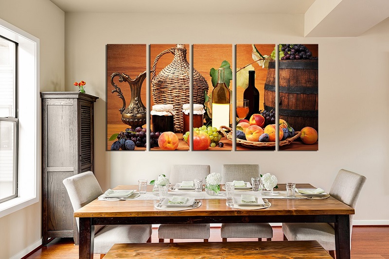 7 loại tranh phong thủy phòng ăn đẹp cho chung cư thu hút may mắn