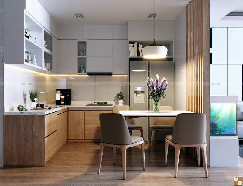 Thiết kế nội thất phong cách hiện đại Dream Town - phòng bếp