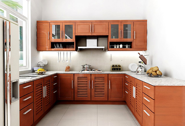 mẫu nhà bếp đẹp đơn giản cho căn hộ chung cư