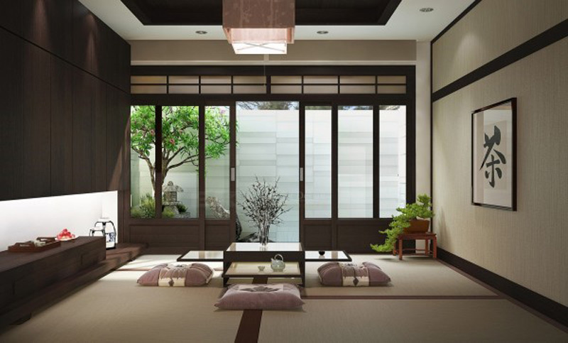 Thiết kế nội thất chung cư phong cách Nhật Bản tận dụng tối đa ánh sáng