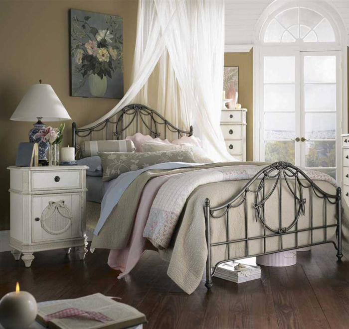 trang trí phòng ngủ theo phong cách vintage theo không gian mở