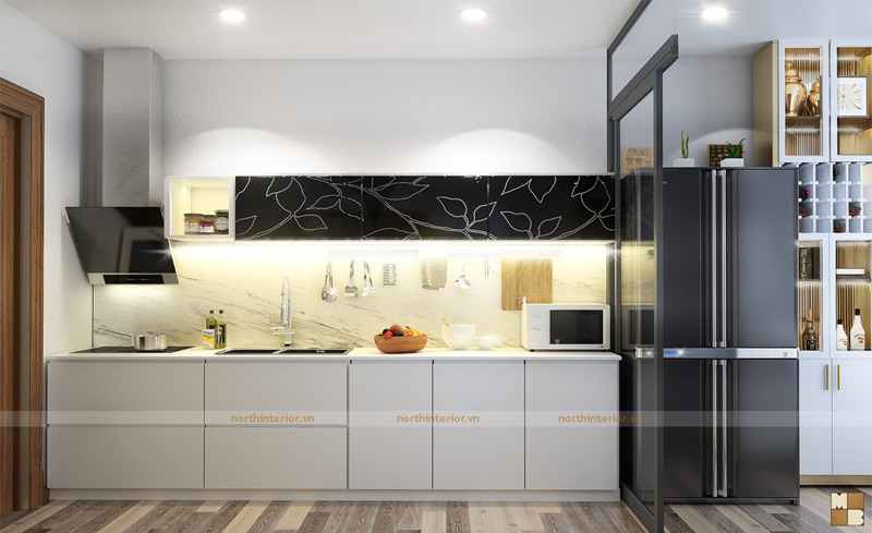 Thiết kế nội thất phong cách hiện đại Mandarin Garden - phòng bếp