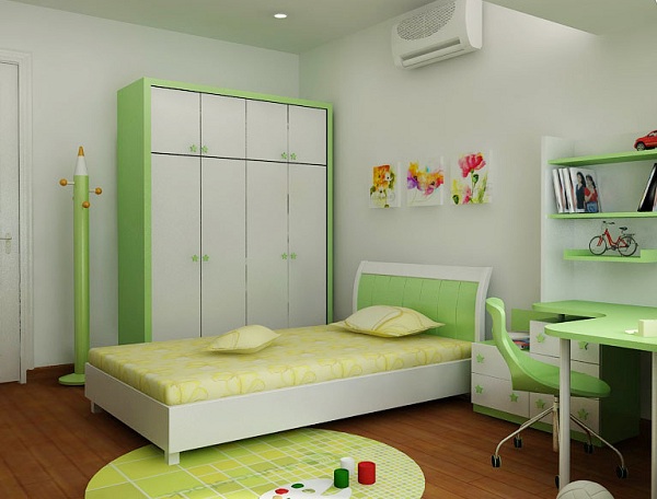 Phòng ngủ con gái trong thiết kế nội thất nhà chung cư 100m2
