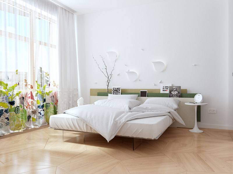Thiết kế nội thất chung cư hiện đại cho phòng ngủ bé gái