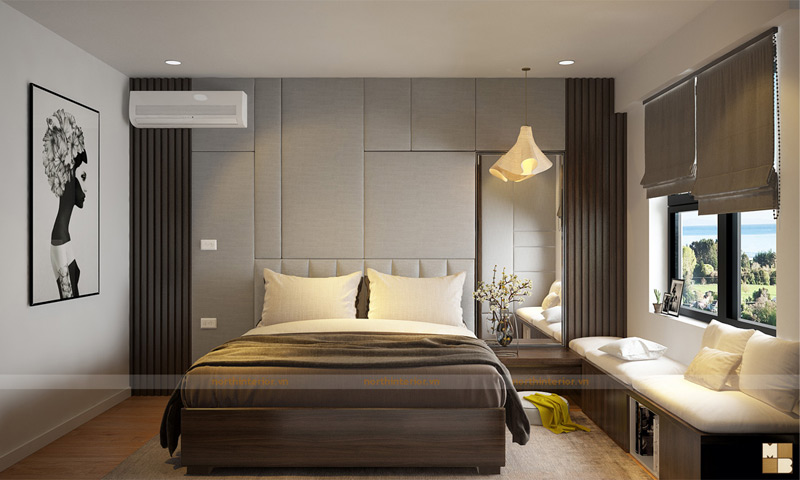 Thiết kế nội thất chung cư green star - phòng ngủ