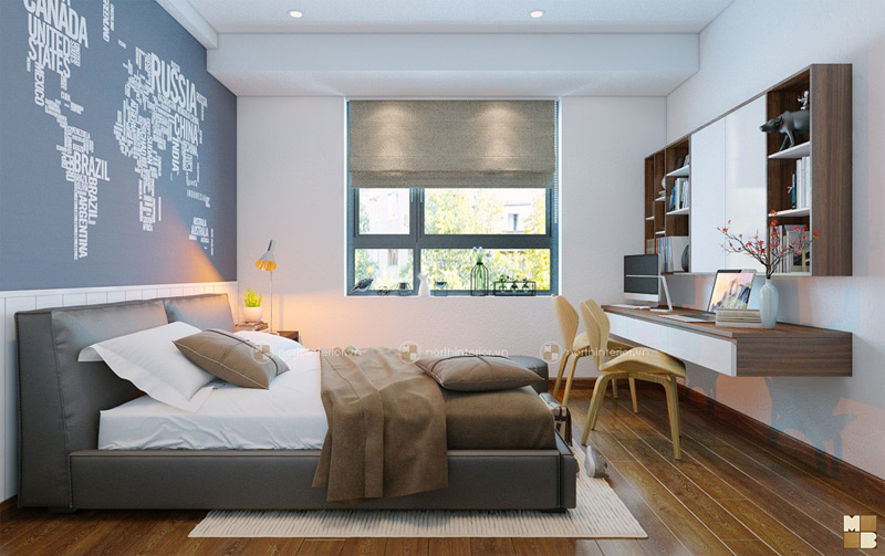 Top 3 mẫu thiết kế nội thất chung cư 2 phòng ngủ hiện đại độc đáo - hình 4