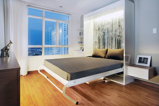 Phòng ngủ nhỏ xinh với thiết kế hiện đại dành cho con trai