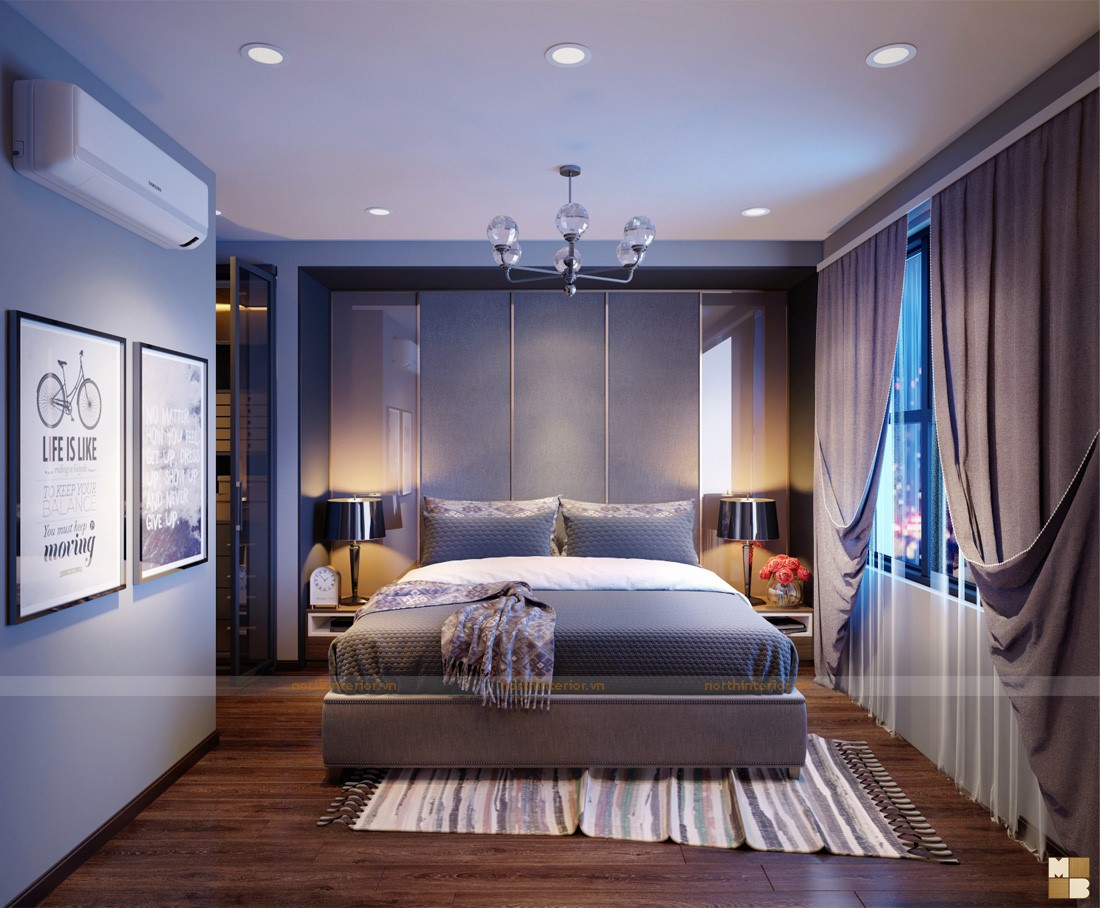 Thiết kế nội thất phong cách hiện đại goldmark - phòng ngủ