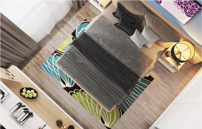Thiết kế nội thất vinhomes central park ấm áp cho phòng ngủ