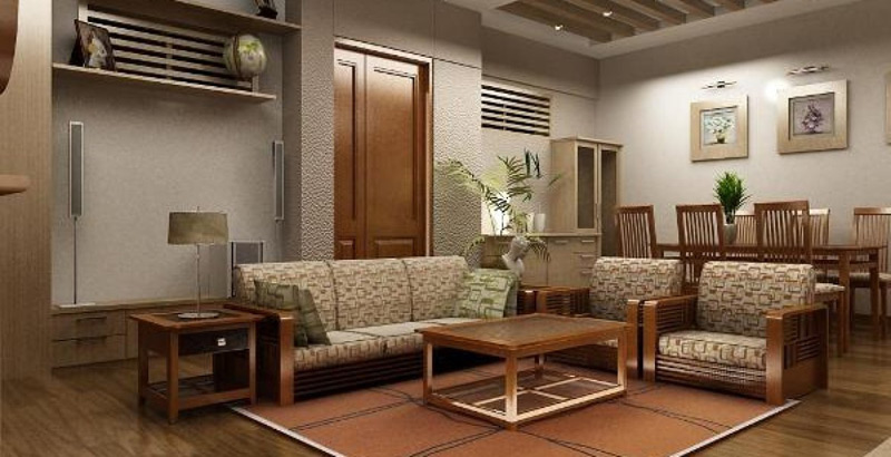 Thiết kế nội thất phong cách Hàn Quốc cho phòng khách