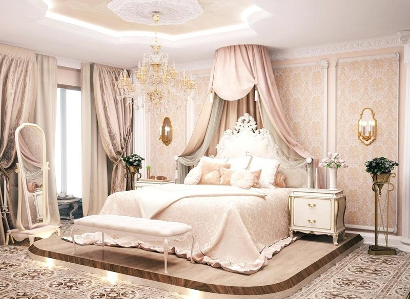 Thiết kế nội thất phong cách cổ điển cho phòng ngủ