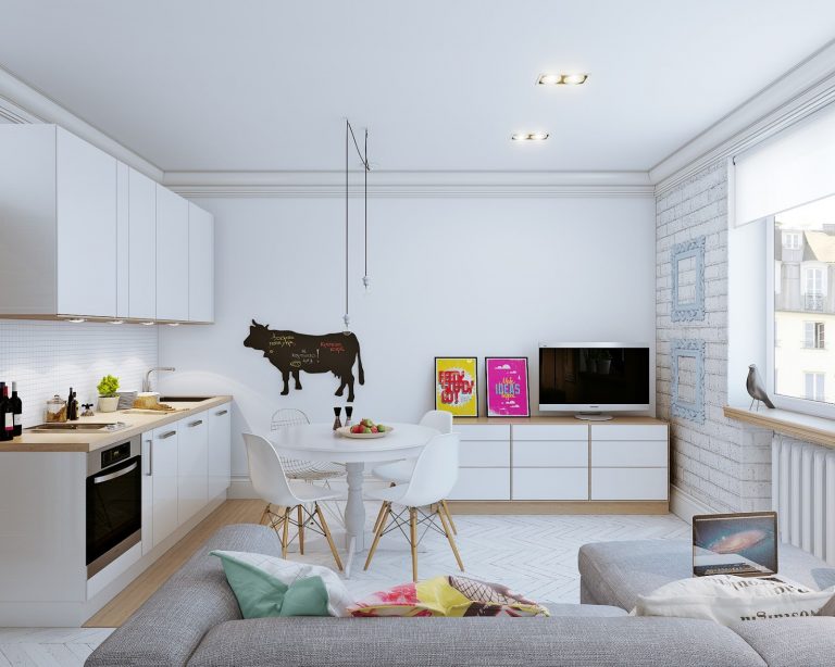 Thiết kế chung cư 90m2 3 phòng ngủ với phong cách Scandinavian cực chất