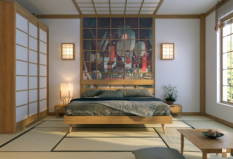 Giường ngủ kiểu Nhật GNN1 - H1