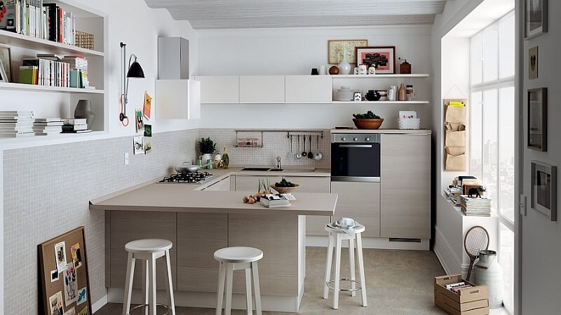 phòng bếp bao nhiêu m2 là hợp lý, diện tích phòng bếp tiêu chuẩn, Kích thước bếp hợp lý