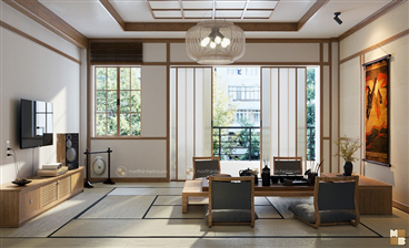 Thiết kế nhà kiểu Nhật Bản đẹp mê ly theo phong cách Nhẩt