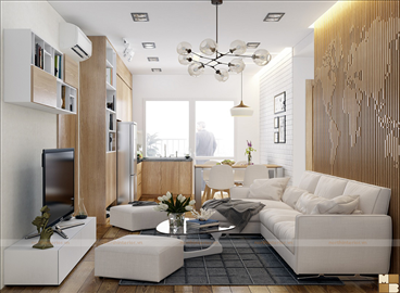 Thiết kế nội thất căn hộ mini siêu đẹp, hiện đại với chi phí thấp