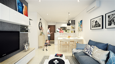 Thiết kế nội thất chung cư 66m2 đẹp ấn tượng và tiện nghi cho nhà nhỏ