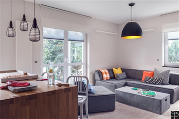 Thiết kế nội thất nhà chung cư 60m2 3 phòng ngủ đẹp sang trọng tết 2018