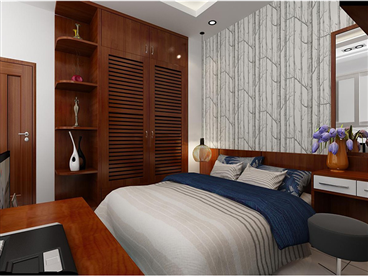 Thiết kế phòng ngủ 3x4m đẹp, chất phát ngất với 100% nội thất gỗ