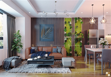 Top 3 mẫu thiết kế phòng khách chung cư 150m2 hiện đại sang trọng
