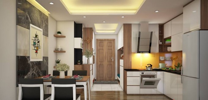thiết kế bếp chung cư 10