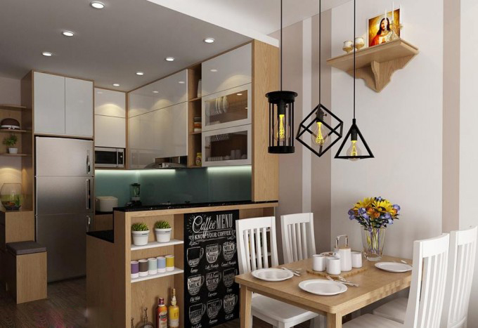 thiết kế bếp chung cư 6