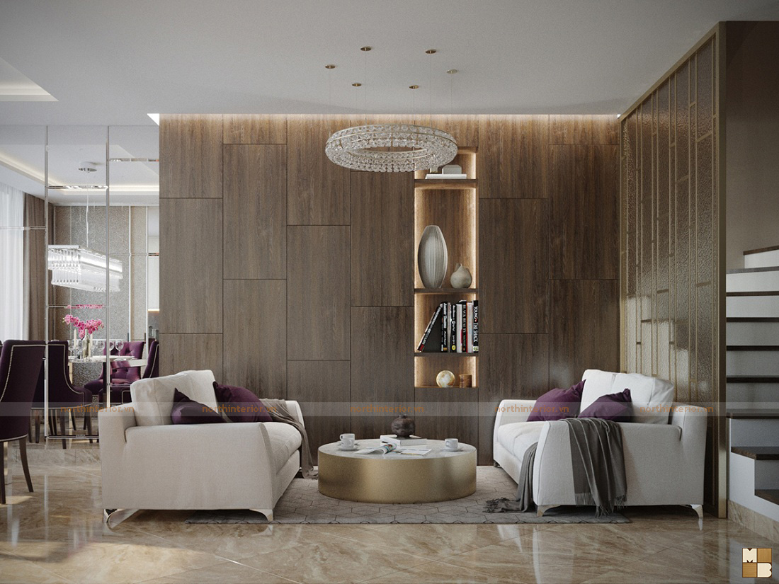 3 mẫu thiết kế nội thất căn hộ 90m2 đẹp hiện đại, tinh tế - H11