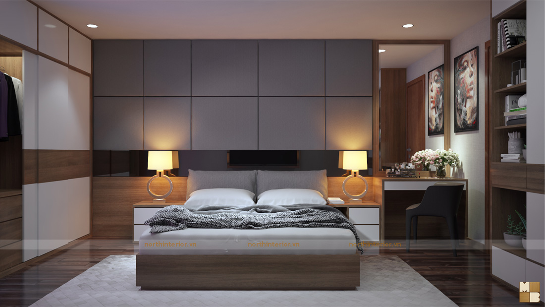 3 mẫu thiết kế nội thất căn hộ 90m2 đẹp hiện đại, tinh tế - H4