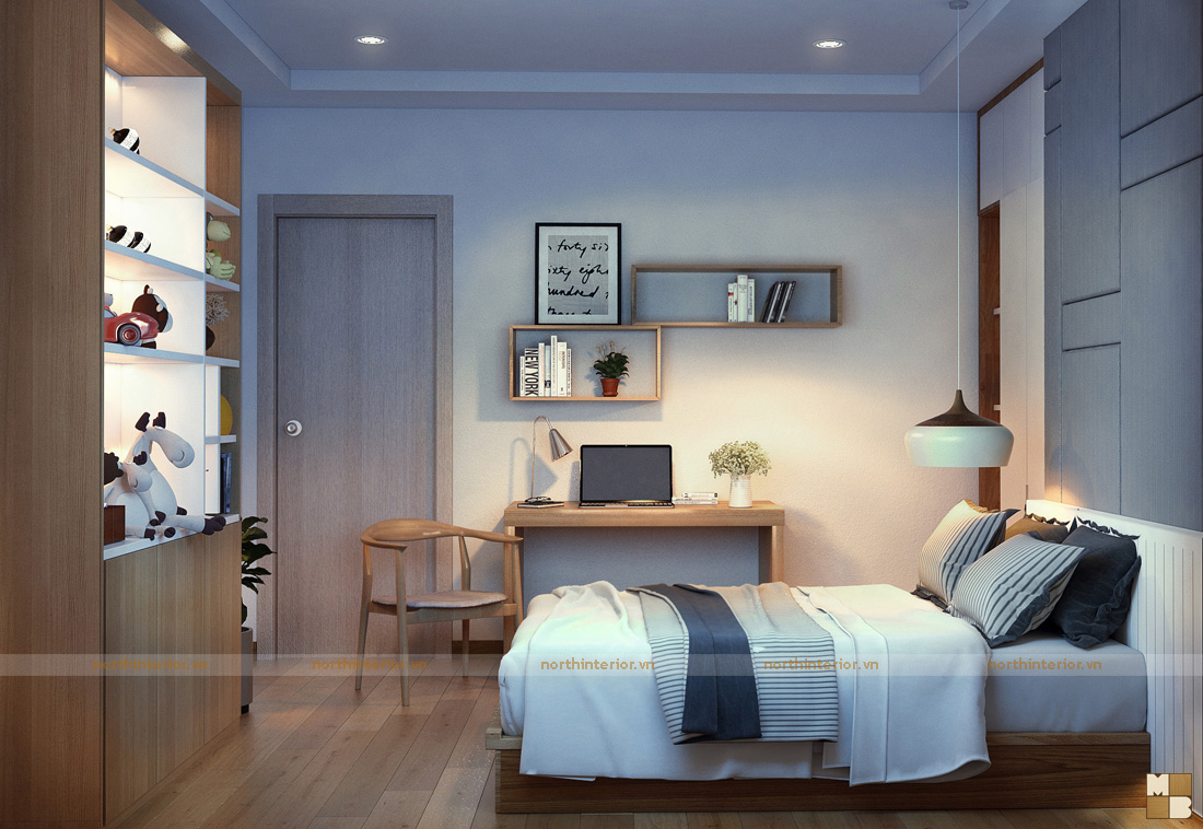 Thiết kế nội thất căn hộ chung cư Ecolife Tây Hồ - H11