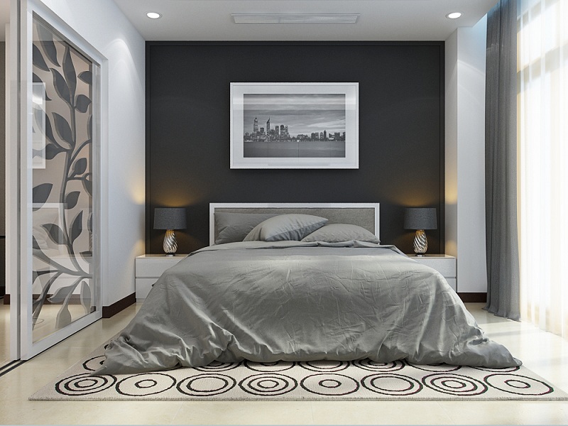 Mẫu thiết kế nội thất chung cư 110m2 tại Royal City - Phòng ngủ master