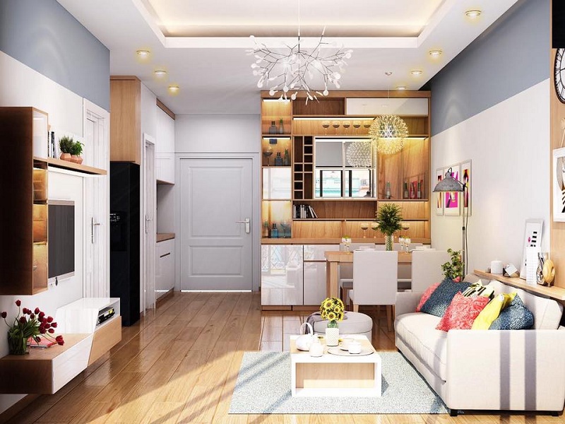 Chiêm ngưỡng 3 mẫu thiết kế nội thất chung cư 64m2 đẹp, tinh tế - H13