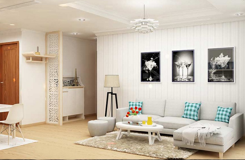 3 mẫu thiết kế nội thất chung cư 65m2 đẹp, tiện nghi - H6