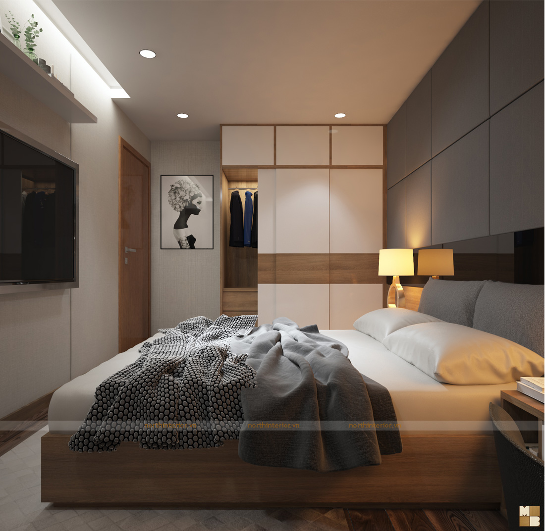 Thiết kế nội thất chung cư A14 Nguyễn Chánh - HN