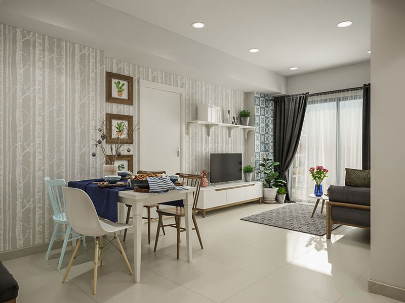 thiết kế nội thất chung cư mandarin 5