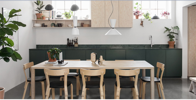 Thiết kế nội thất phong cách tối giản cho phòng bếp nhà phố