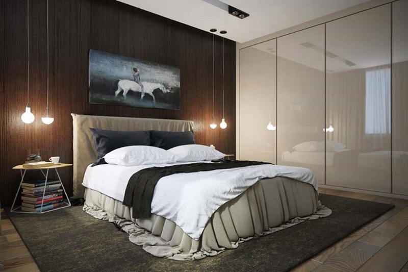 Thiết kế nội thất phong cách tối giản cho phòng ngủ chung cư