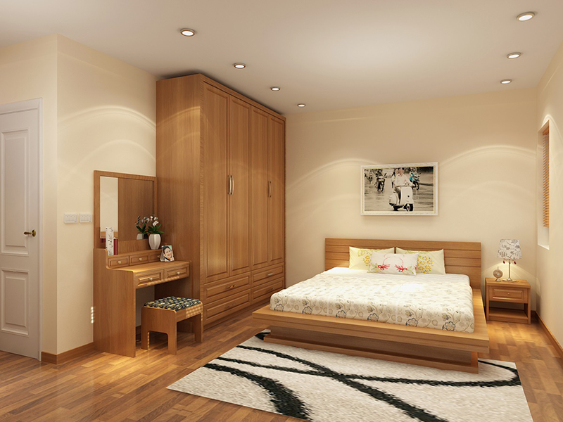 Thiết kế phòng ngủ nhỏ 12m2 phong cách đơn giản nhưng tinh tế