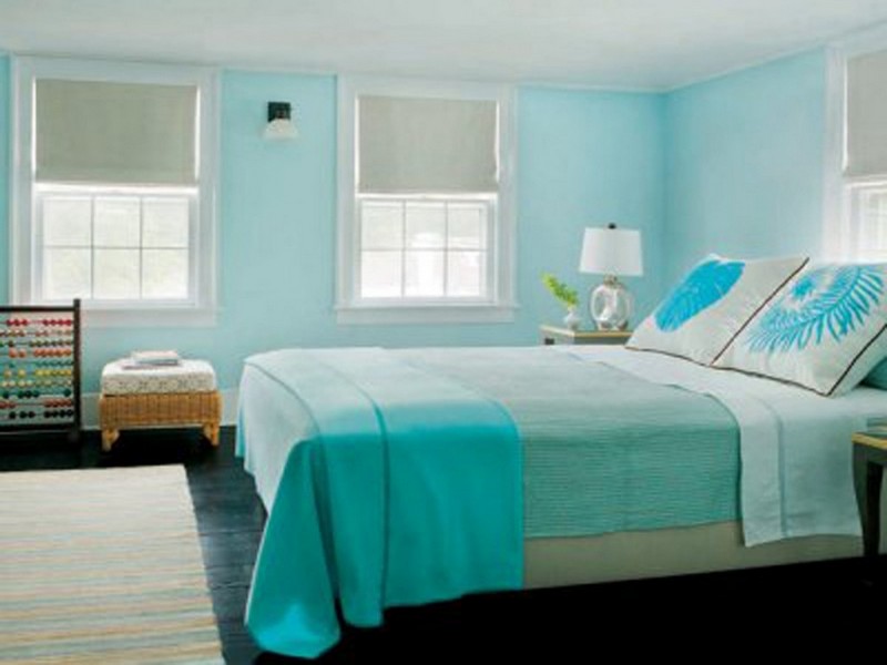 Thiết kế phòng ngủ nhỏ 9m2 với tông xanh nhẹ nhàng, thông thoáng