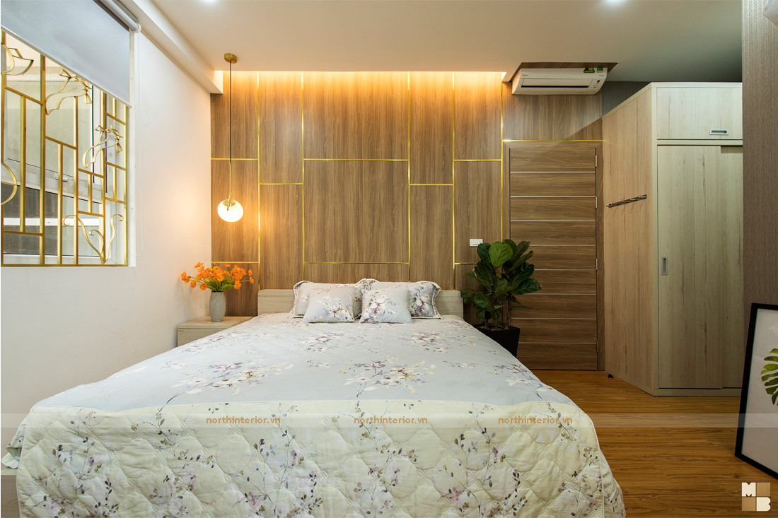 Thiết kế thi công nội thất căn hộ chung cư Dream Town phòng ngủ Master