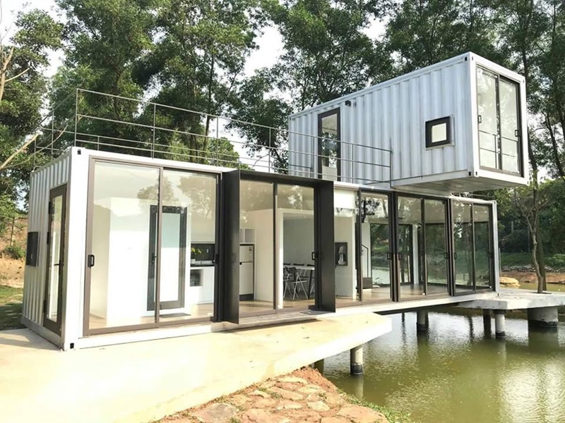 mẫu nhà container 1 lầu