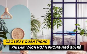 làm vách ngăn phòng ngủ giá rẻ