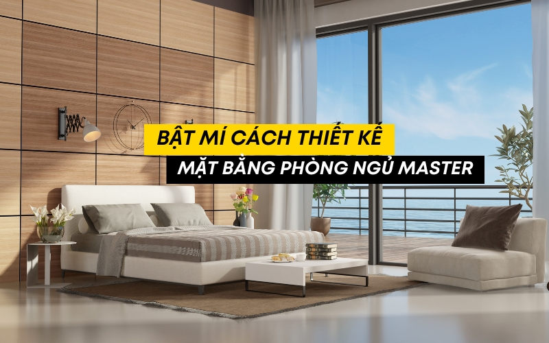 thiết kế mặt bằng phòng ngủ master