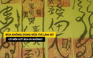 bùa không dùng nữa thì làm gì