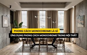 phong cách monochrome