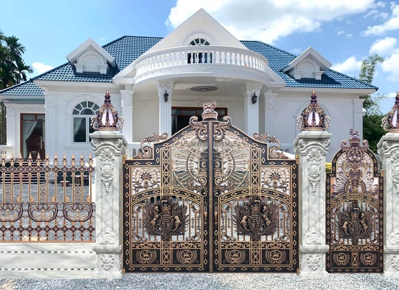 trụ cổng hợp phong thủy