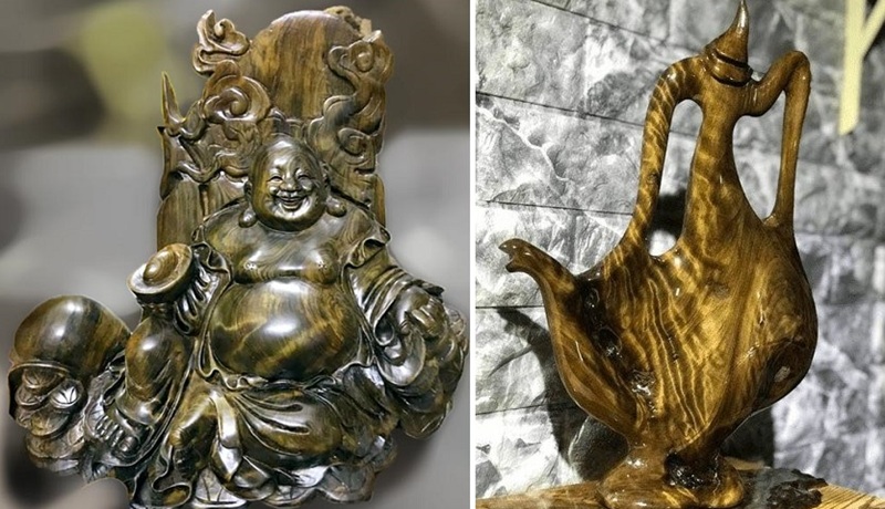 gỗ thủy tùng làm tượng phong thủy