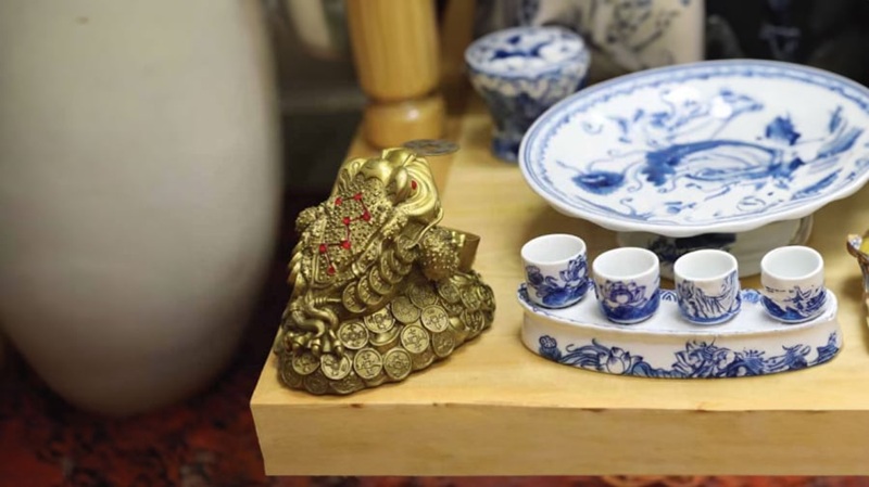 những vị trí nên tránh khi đặt cóc ngậm tiền