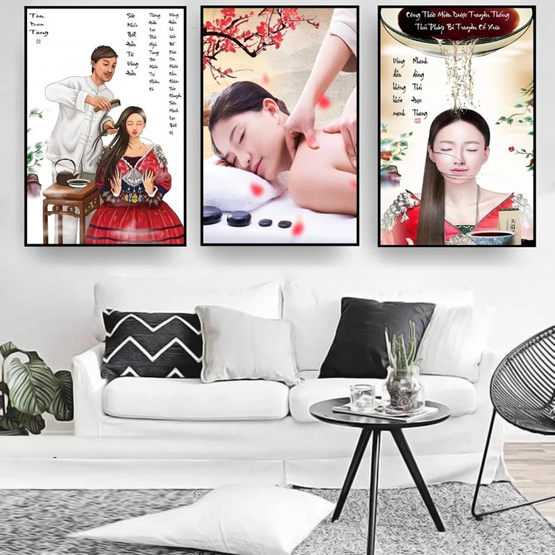 treo tranh ở hành lang