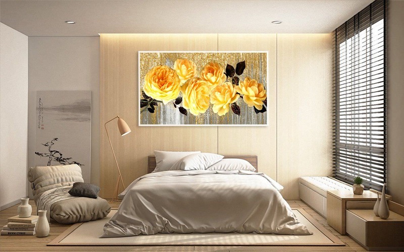 treo tranh trong phòng ngủ